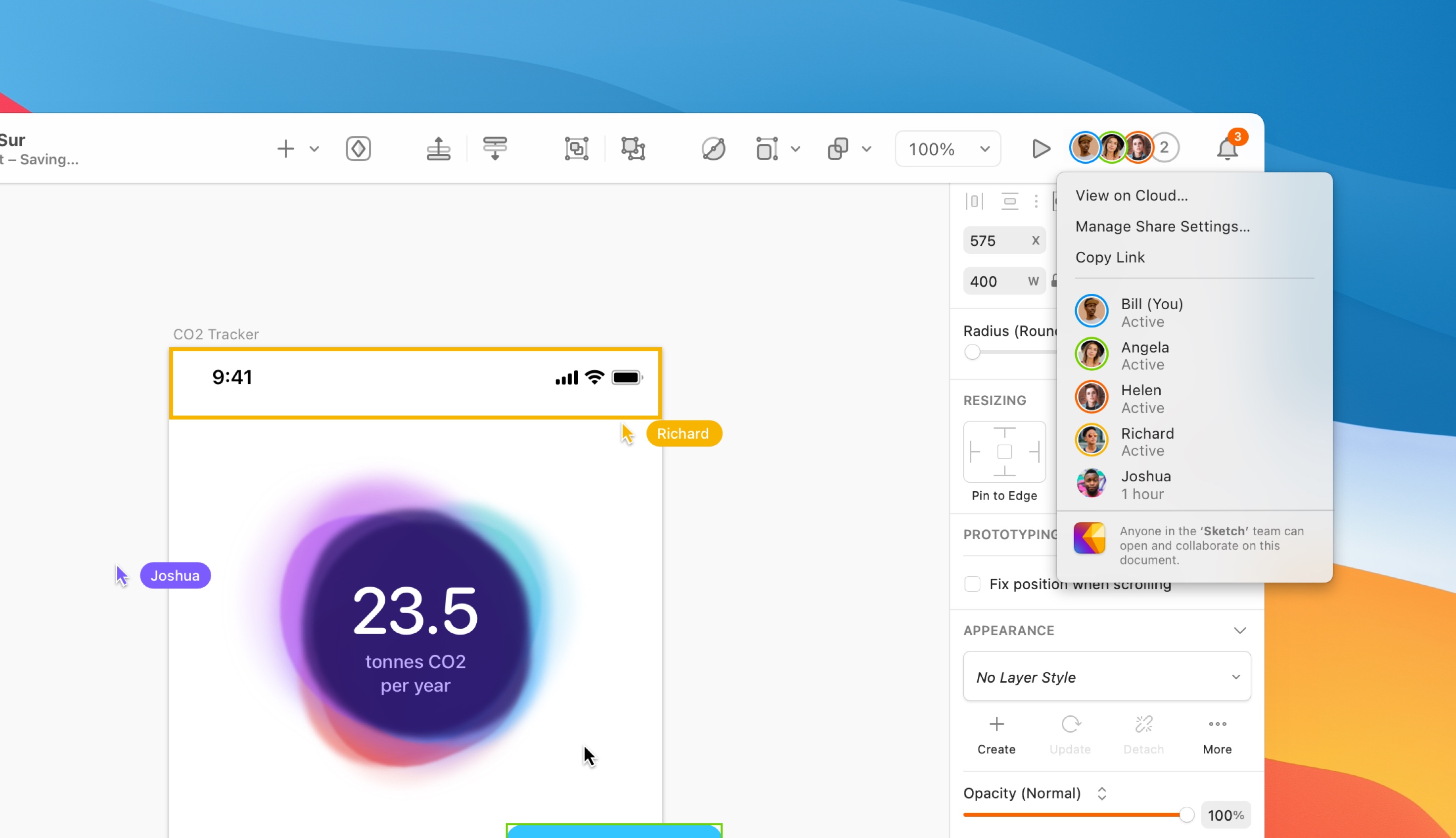 A picture showing the collab menu.